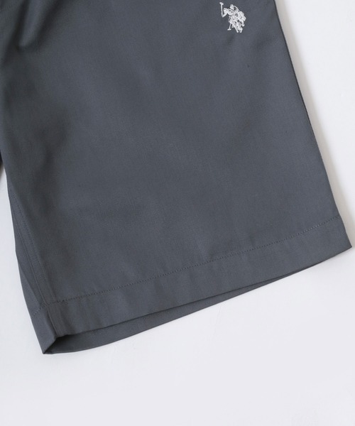 U.S. POLO ASSN.(ユーエスポロアッスン)の「U.S. POLO ASSN./ユーエスポロアッスン オーバーサイズ TCツイル ロゴ ワンポイント刺繍 無地 ショートパンツ/ハーフパンツ/ショーツ/カラーパンツ/レディース メンズ(チノパンツ・メンズ・ブラック/チャコール/ベージュ/ホワイト/ネイビー・M/L/LL)」の12枚目の写真