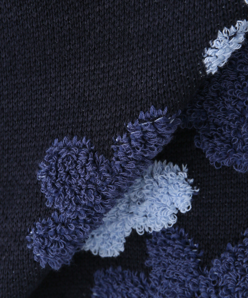 SON OF THE CHEESE(サノバチーズ)の「【SON OF THE CHEESE/サノバチーズ】 Flower Pattern Knit Ve:ベスト(ベスト・レディース・ネイビー・MEDIUM)」の6枚目の写真