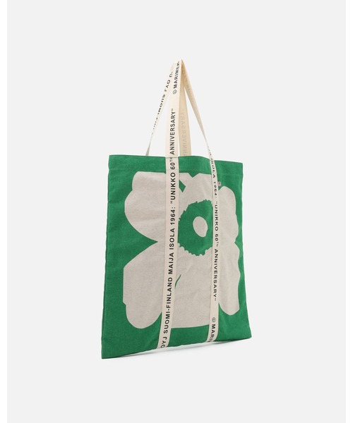 marimekko(マリメッコ)の「【60Th Anniversary】【kioski】Unikko / Carrier Midi(トートバッグ・レディース・ブラック/グリーン/オレンジ・FREE)」の4枚目の写真
