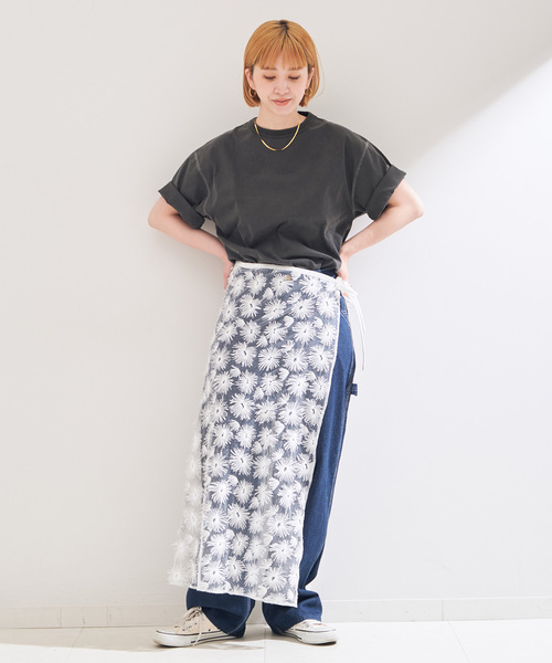 Healthknit(ヘルスニット)の「Healthknit/ヘルスニット 別注 Crewneck S/S Pigment Tee(Tシャツ/カットソー・レディース・ブルー/グリーン/イエロー/ブラック/ピンク・SMALL/MEDIUM/LARGE)」の6枚目の写真