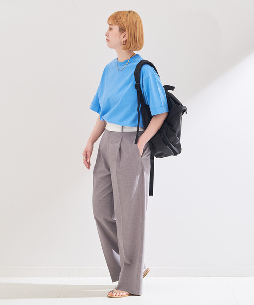 Healthknit(ヘルスニット)の「Healthknit/ヘルスニット 別注 Crewneck S/S Pigment Tee(Tシャツ/カットソー・レディース・ブルー/グリーン/イエロー/ブラック/ピンク・SMALL/MEDIUM/LARGE)」の13枚目の写真
