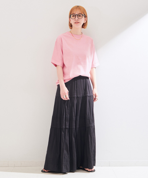 Healthknit(ヘルスニット)の「Healthknit/ヘルスニット 別注 Crewneck S/S Pigment Tee(Tシャツ/カットソー・レディース・ブルー/グリーン/イエロー/ブラック/ピンク・SMALL/MEDIUM/LARGE)」の18枚目の写真