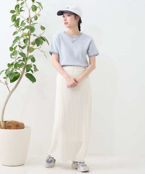 セール】ハニカムボーダーTシャツ（Tシャツ/カットソー