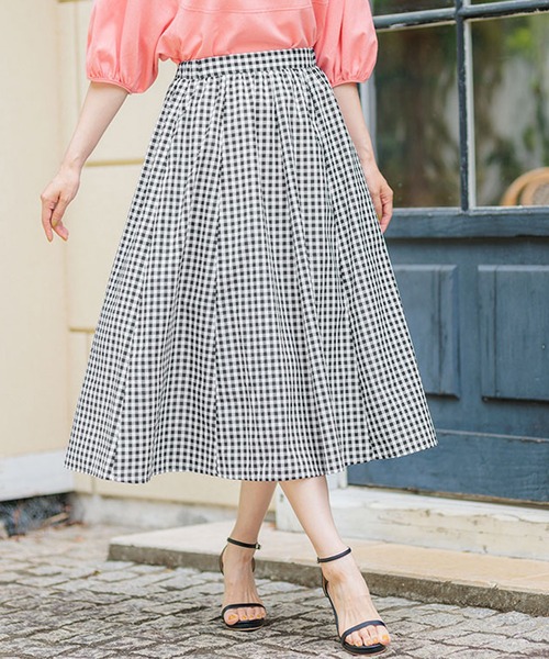 セール】ふんわり切替フレアースカート（スカート）｜BELLUNA PLUS