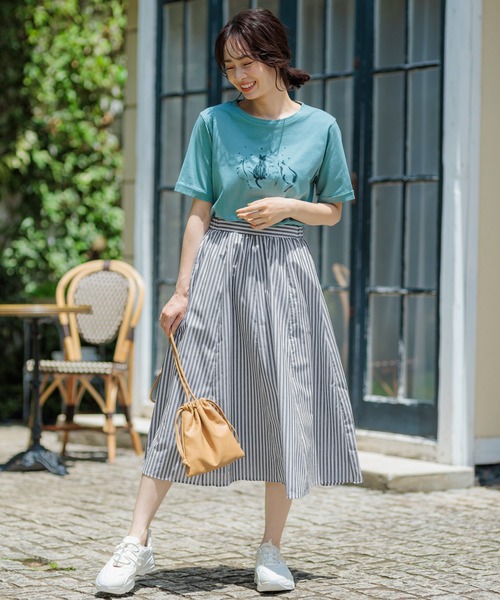 セール】ふんわり切替フレアースカート（スカート）｜BELLUNA PLUS