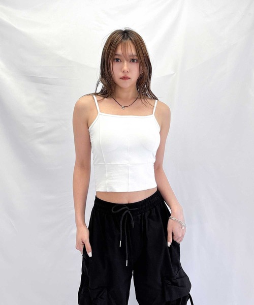 ENVYM（アンビー）の「カップインキャミソール（キャミソール・レディース・ブラック/カーキ/ホワイト・FREE）」の8枚目の写真