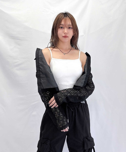 ENVYM（アンビー）の「カップインキャミソール（キャミソール・レディース・ブラック/カーキ/ホワイト・FREE）」の11枚目の写真