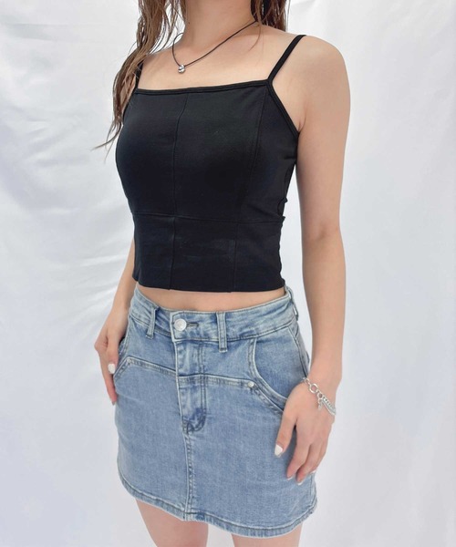 ENVYM（アンビー）の「カップインキャミソール（キャミソール・レディース・ブラック/カーキ/ホワイト・FREE）」の14枚目の写真