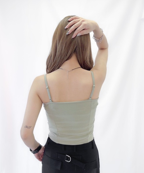 ENVYM（アンビー）の「カップインキャミソール（キャミソール・レディース・ブラック/カーキ/ホワイト・FREE）」の20枚目の写真