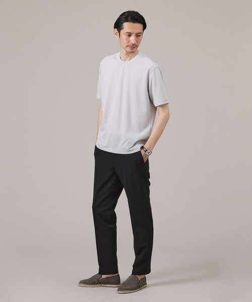 TAKEO KIKUCHI（タケオキクチ）の「◆エラスティックウェスト パナマジャージ パンツ（その他パンツ・メンズ・ベージュ/ブルー系その他/ブラック・01/02/03/04）」の17枚目の写真