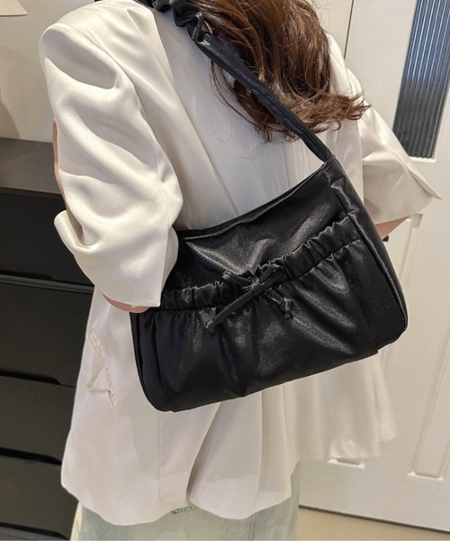 Doux Belle（ドゥーベル）の「リボンポイントショルダーバック（ショルダーバッグ・レディース・ベージュ/ホワイト/ピンク/ブラック・FREE）」の18枚目の写真