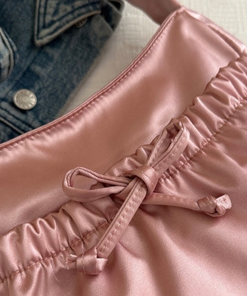 Doux Belle（ドゥーベル）の「リボンポイントショルダーバック（ショルダーバッグ・レディース・ベージュ/ホワイト/ピンク/ブラック・FREE）」の7枚目の写真