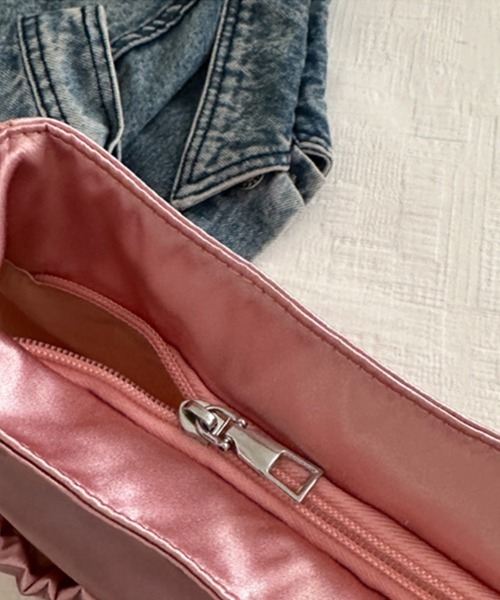 Doux Belle（ドゥーベル）の「リボンポイントショルダーバック（ショルダーバッグ・レディース・ベージュ/ホワイト/ピンク/ブラック・FREE）」の9枚目の写真