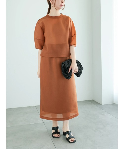 Te chichi(テチチ)の「シアーダンボールボリューム袖プルオーバー(セットアップ可)(シャツ/ブラウス・レディース・ブラウン/ブラック/オフホワイト・F)」の12枚目の写真