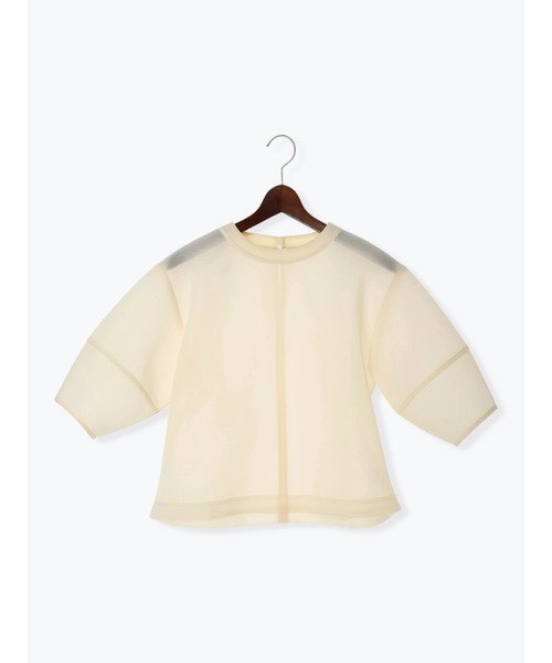 Te chichi(テチチ)の「シアーダンボールボリューム袖プルオーバー(セットアップ可)(シャツ/ブラウス・レディース・ブラウン/ブラック/オフホワイト・F)」の16枚目の写真