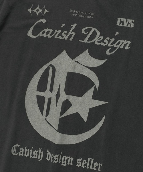 Cavish（カビシ）の「【UNISEX】CAVISH／ピグメントセンチュリーT（Tシャツ/カットソー・レディース・アイボリー/チャコール・SMALL/MEDIUM/LARGE）」の8枚目の写真