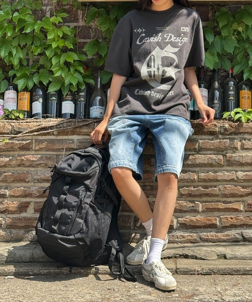 Cavish（カビシ）の「【UNISEX】CAVISH／ピグメントセンチュリーT（Tシャツ/カットソー・レディース・アイボリー/チャコール・SMALL/MEDIUM/LARGE）」の3枚目の写真