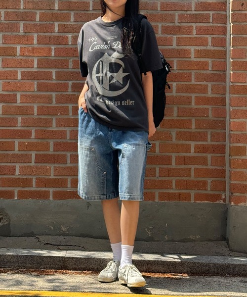 Cavish（カビシ）の「【UNISEX】CAVISH／ピグメントセンチュリーT（Tシャツ/カットソー・レディース・アイボリー/チャコール・SMALL/MEDIUM/LARGE）」の11枚目の写真