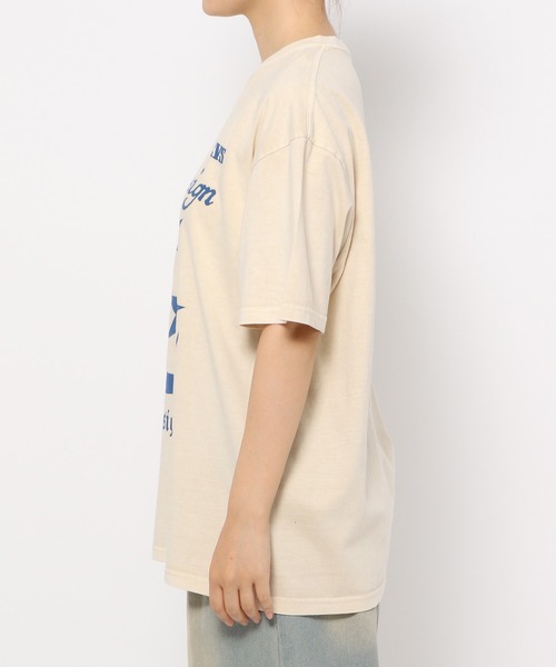 Cavish（カビシ）の「【UNISEX】CAVISH／ピグメントセンチュリーT（Tシャツ/カットソー・レディース・アイボリー/チャコール・SMALL/MEDIUM/LARGE）」の15枚目の写真