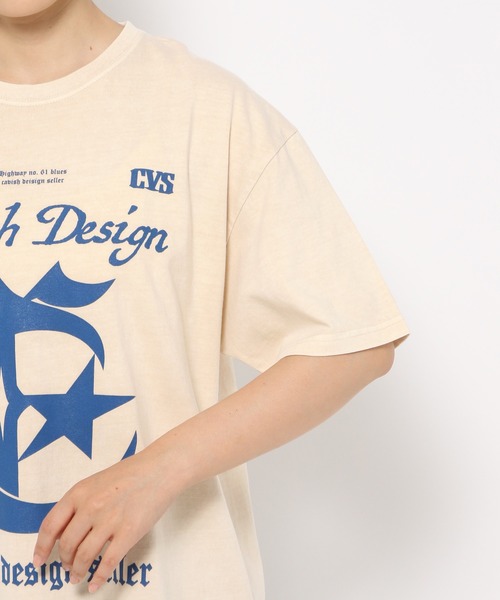 Cavish（カビシ）の「【UNISEX】CAVISH／ピグメントセンチュリーT（Tシャツ/カットソー・レディース・アイボリー/チャコール・SMALL/MEDIUM/LARGE）」の19枚目の写真