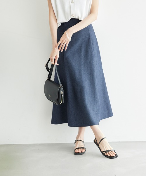 ROPE' PICNIC(ロペピクニック)の「【3サイズ展開】配色パイピングスカート(スカート・レディース・ベージュ/ブルー/ネイビー・40/38/36)」の3枚目の写真