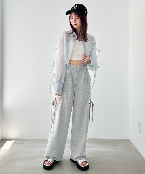 Heather（ヘザー）の「スリットデザインパンツ 135746（その他パンツ