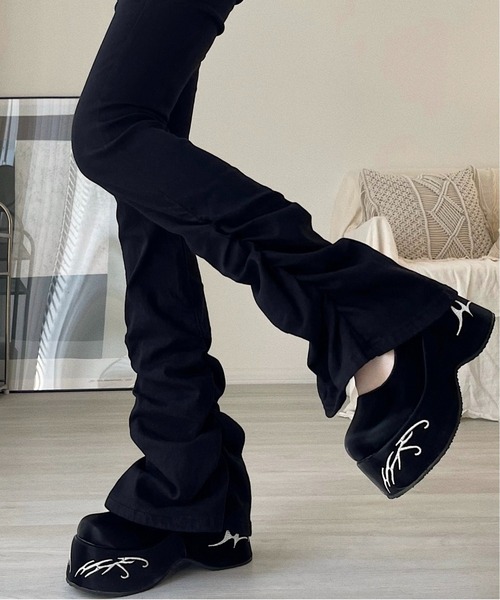 Chick（チック）の「【TAE×Chick】 厚底 メリージェーン（ドレスシューズ・レディース・ブラック・36/37/38/39）」の11枚目の写真