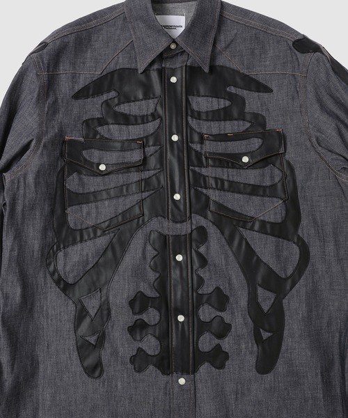 TAKAHIROMIYASHITATheSoloIst.(タカヒロミヤシタザソロイスト)の「westren shirt.(シャツ/ブラウス・メンズ・ブルー系その他/ブラック×ブラック・44)」の6枚目の写真