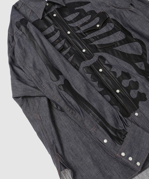 TAKAHIROMIYASHITATheSoloIst.(タカヒロミヤシタザソロイスト)の「westren shirt.(シャツ/ブラウス・メンズ・ブルー系その他/ブラック×ブラック・44)」の8枚目の写真
