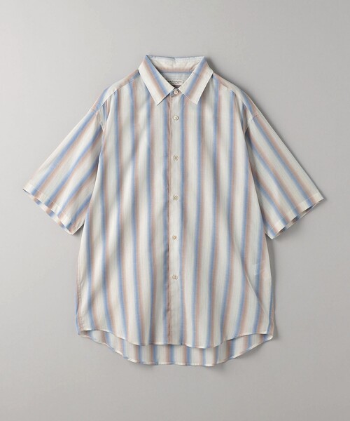 BEAUTY&YOUTH UNITED ARROWS(ビューティーアンドユースユナイテッドアローズ)の「シアー オンブレ ストライプ レギュラー フォルム シャツ(シャツ/ブラウス・メンズ・オフホワイト/ライトグレー・S/M/L/XL)」の7枚目の写真