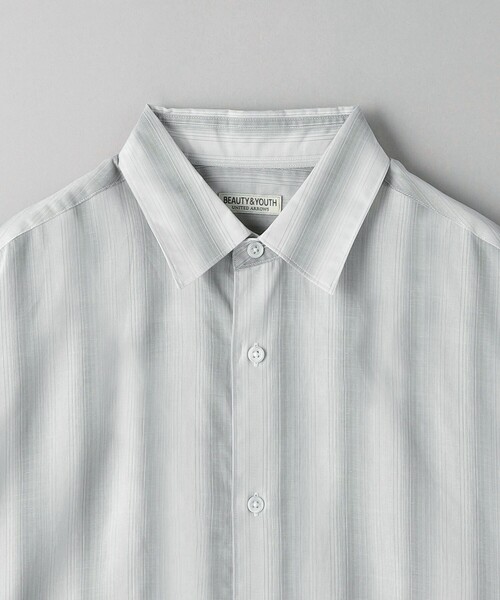 BEAUTY&YOUTH UNITED ARROWS(ビューティーアンドユースユナイテッドアローズ)の「シアー オンブレ ストライプ レギュラー フォルム シャツ(シャツ/ブラウス・メンズ・オフホワイト/ライトグレー・S/M/L/XL)」の14枚目の写真
