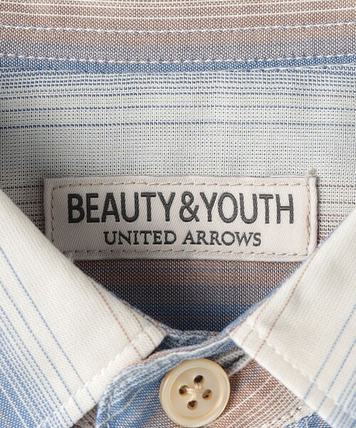 BEAUTY&YOUTH UNITED ARROWS(ビューティーアンドユースユナイテッドアローズ)の「シアー オンブレ ストライプ レギュラー フォルム シャツ(シャツ/ブラウス・メンズ・オフホワイト/ライトグレー・S/M/L/XL)」の16枚目の写真