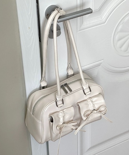 A'GEM/9 × .kom 『.KOM/ドットケーオーエム』ショルダーリボンバッグ