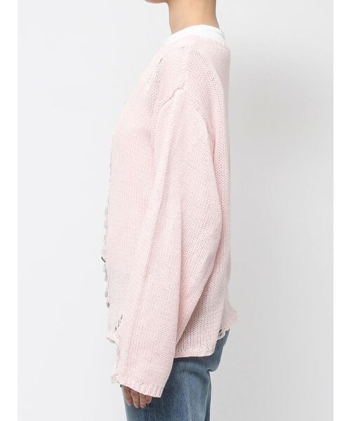 新品！ロージーモンスター セーター ニット ピンク jouetie（ジュエティ）の「オーバークラッシュローゲージニット