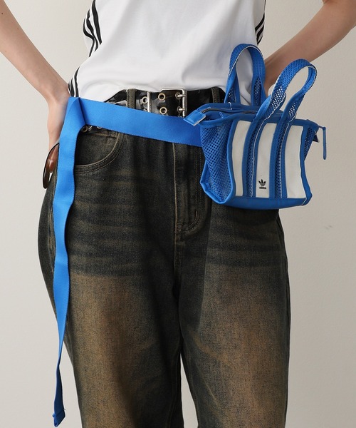 adidas/アディダス × KSENIASCHNAIDER HERI MINI DUFFLE BAG ショルダーバック メッシュ(ハンドバッグ)|adidas(アディダス) adidas/アディダス × KSENIASCHNAIDER HERI MINI DUFFLE BAG ショルダーバック メッシュ(ハンドバッグ)|adidas(アディダス)