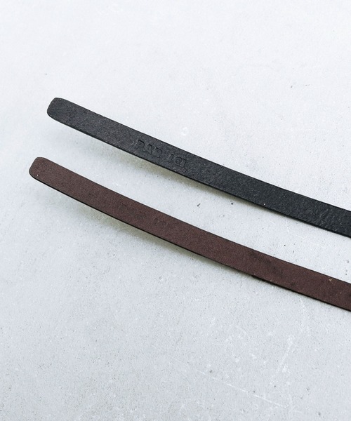 PAR ICI（パーリッシィ）の「ホーク オリジナル牛革細ベルト（ベルト・レディース・ブラック/レッド/ダークブラウン・FREE）」の4枚目の写真