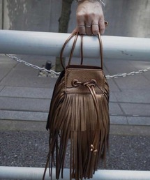 Ameri | FRINGE POUCH SHOULDER BAG(ショルダーバッグ)