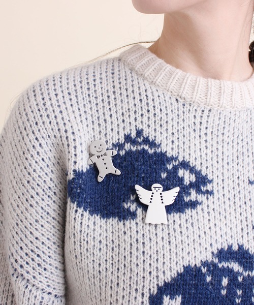 didizizi（ディディジジ）の「おさげエンゼル　オーナメントブローチ（ブローチ/コサージュ・レディース・シルバー/ゴールド・FREE）」の6枚目の写真