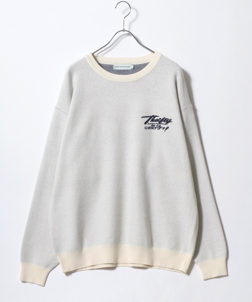 ニット セーター 2024AW POWER TO THE PEOPLE/パワートゥザピープル  アメリカンヴィンテージ アニマル ゴースト 総柄 ジャ POWER TO THE PEOPLE ニット セーター 2024AW PEOPLE/パワー