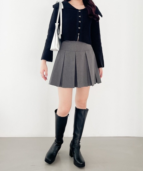 Heather(ヘザー)の「フロントホックニット 149044(ニット/セーター・レディース・アイボリー/ブラック/グレー・FREE)」の12枚目の写真