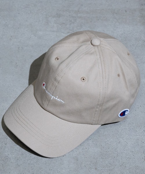 Champion(チャンピオン)の「【k】〔Champion/チャンピオン〕ベーシックロゴ ツイルキャップ(キャップ・キッズ・ブラック/オフホワイト/ネイビー/ベージュ/ミント・FREE)」の3枚目の写真