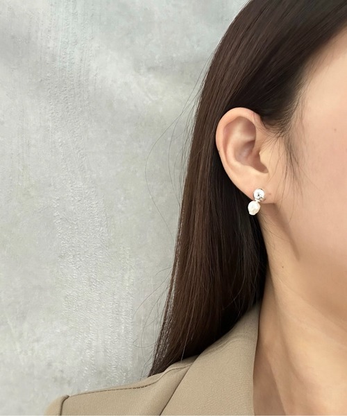 Burner(バーナー)の「【CHI SELECT】パール モチーフ ピアス chi-pierce-00716(ピアス(両耳用)・レディース・シルバー/ゴールド・FREE)」の6枚目の写真