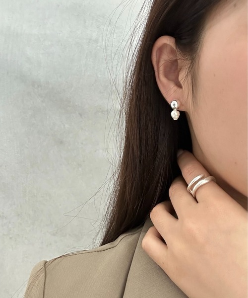 Burner(バーナー)の「【CHI SELECT】パール モチーフ ピアス chi-pierce-00716(ピアス(両耳用)・レディース・シルバー/ゴールド・FREE)」の5枚目の写真