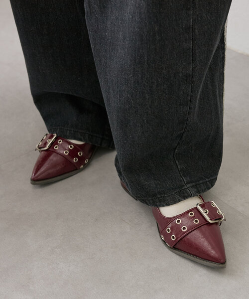 w closet（ダブルクローゼット）の「ポインテッドトゥパンプス（パンプス・レディース・シルバー系その他/レッド/ブラック・LARGE/MEDIUM）」の8枚目の写真