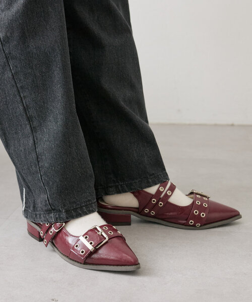 w closet（ダブルクローゼット）の「ポインテッドトゥパンプス（パンプス・レディース・シルバー系その他/レッド/ブラック・LARGE/MEDIUM）」の9枚目の写真