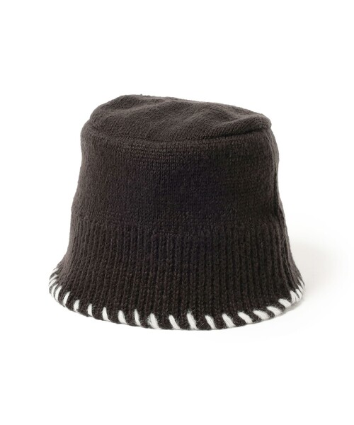 BEAMS HEART（ビームスハート）の「ステッチ バケットハット（ハット・メンズ・グレー/ブラック・ONE SIZE）」の7枚目の写真