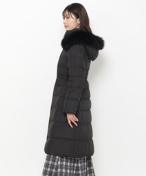 FOXファー付きミディアムロングダウン（ダウンジャケット/コート