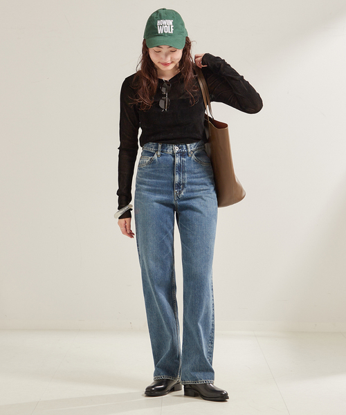 plage（プラージュ）の「《追加》Flocky Mesh ロンT（Tシャツ/カットソー・レディース・ブラック/ベージュ/ホワイト・FREE）」の21枚目の写真