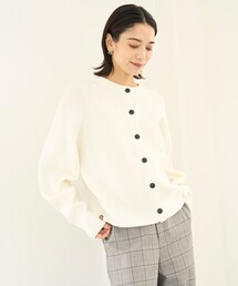 ふわふわニット 2WAYクルーカーディガン