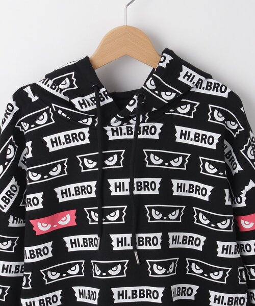 &Bridge(アンドブリッジ)の「HIPANDA(ハイパンダ) HIPANDA総柄プリントトパーカー(パーカー・メンズ・ホワイト/ブラック・01/02)」の5枚目の写真